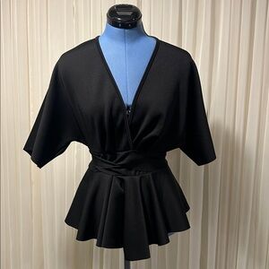 Shein women black blouse